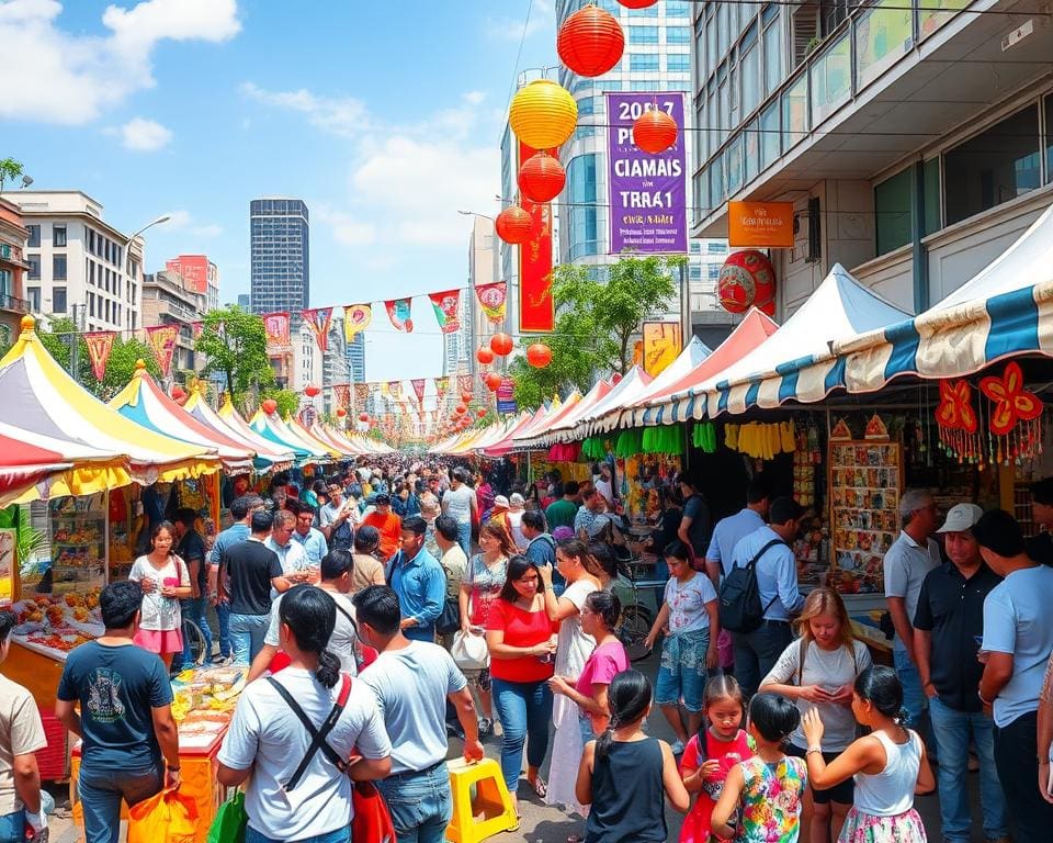 Bezoek een stadsfestival vol cultuur en muziek