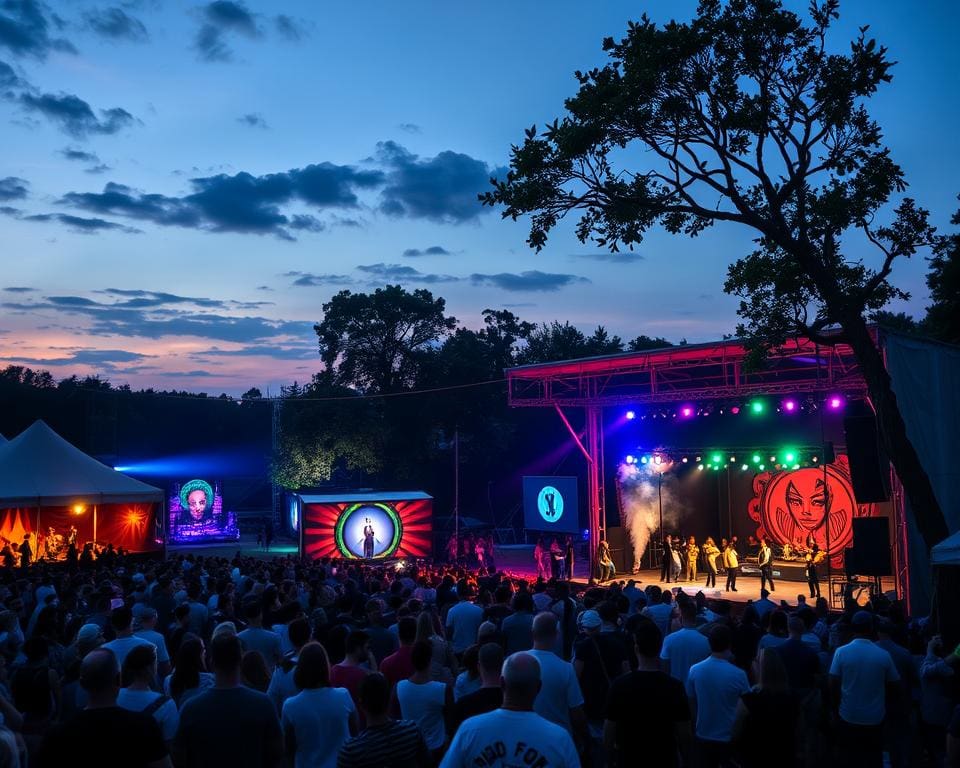 Ga naar een theaterfestival met experimentele voorstellingen