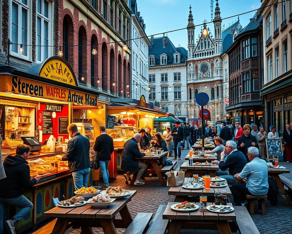 Wat zijn de beste plekken voor streetfood in Antwerpen?