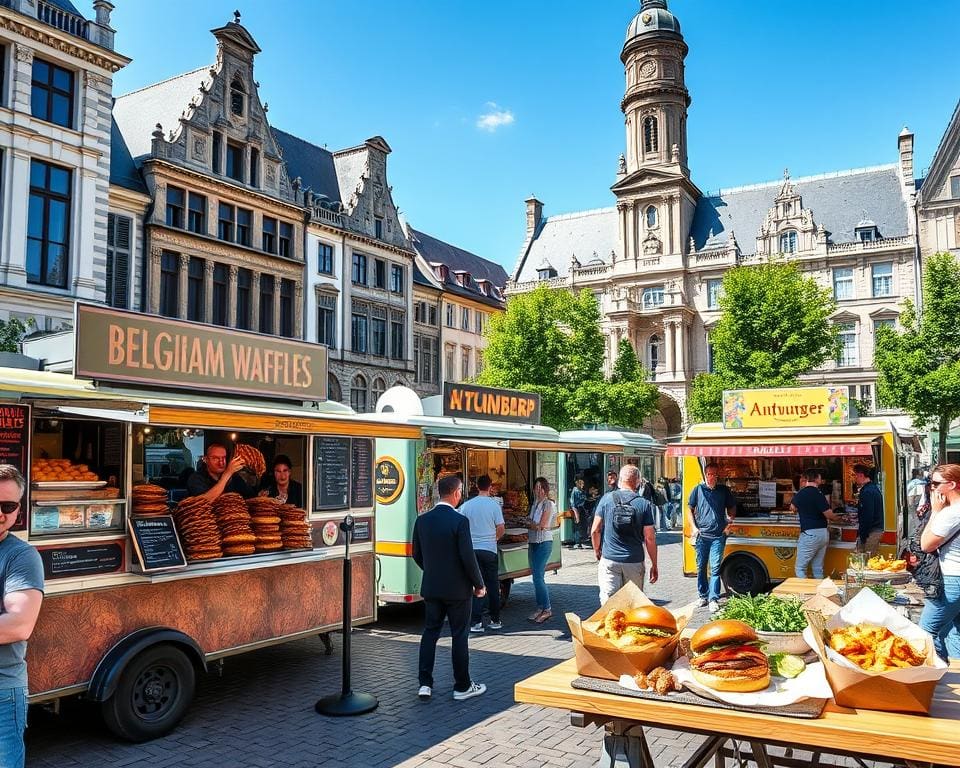 Welke foodtrucks zijn populair in Antwerpen?