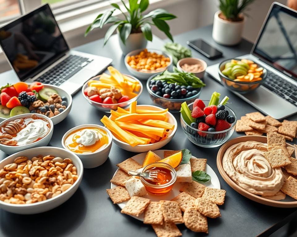 Gezonde snack ideeën voor op het werk